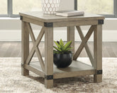 Orleans Furniture - Ashley Furniture - Aldwin End Table - Rectangular End Table / Gray - T457-3