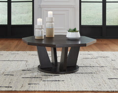 Orleans Furniture - Ashley Furniture - Chasinfield Coffee Table - Octagon Cocktail Table / Dark Brown - T458-8