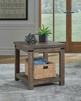 Orleans Furniture - Ashley Furniture - Hollum End Table - Square End Table / Rustic Brown - T466-2