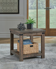 Orleans Furniture - Ashley Furniture - Hollum End Table - Square End Table / Rustic Brown - T466-2