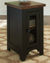 Orleans Furniture - Ashley Furniture - Valebeck Chairside End Table - Chair Side End Table / Black/Brown - T468-7