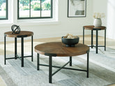 Orleans Furniture - Ashley Furniture - Crosstrail Table (Set of 3) - Occasional Table Set (3/CN) / Brown - T483-13