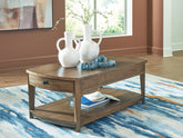 Orleans Furniture - Ashley Furniture - Burkbyer Coffee Table - Rectangular Cocktail Table / Brown - T513-1