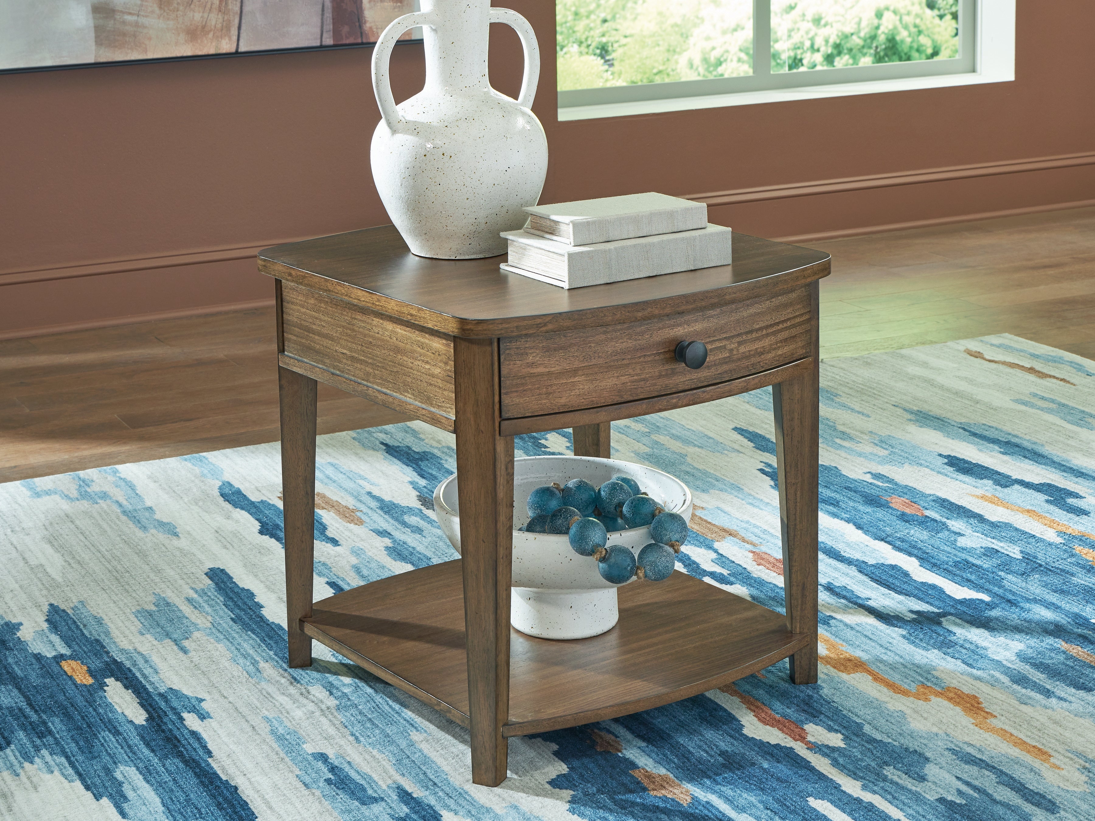 Orleans Furniture - Ashley Furniture - Burkbyer End Table - Rectangular End Table / Brown - T513-3