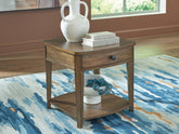 Orleans Furniture - Ashley Furniture - Burkbyer End Table - Rectangular End Table / Brown - T513-3