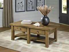 Orleans Furniture - Ashley Furniture - Vandenmore Coffee Table - Rectangular Cocktail Table / Medium Brown - T539-1