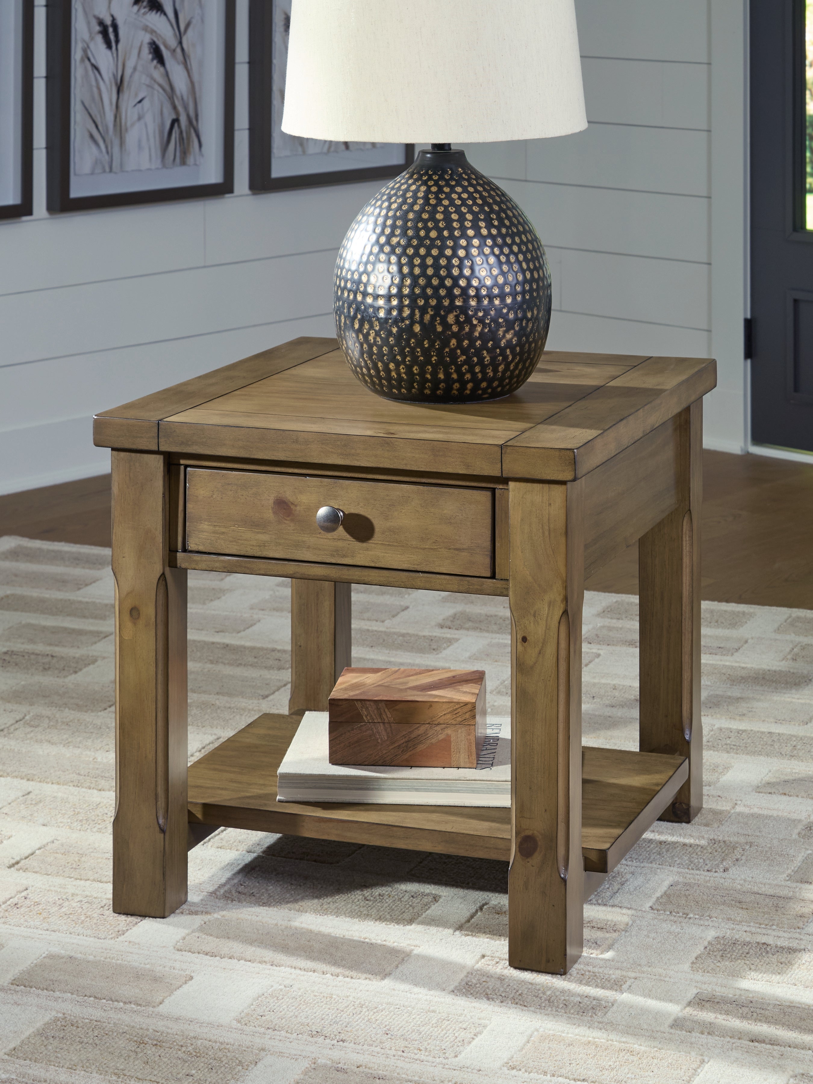 Orleans Furniture - Ashley Furniture - Vandenmore End Table - Rectangular End Table / Medium Brown - T539-3