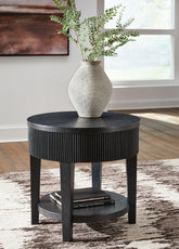 Orleans Furniture - Ashley Furniture - Marstream End Table - Round End Table / Black - T551-6