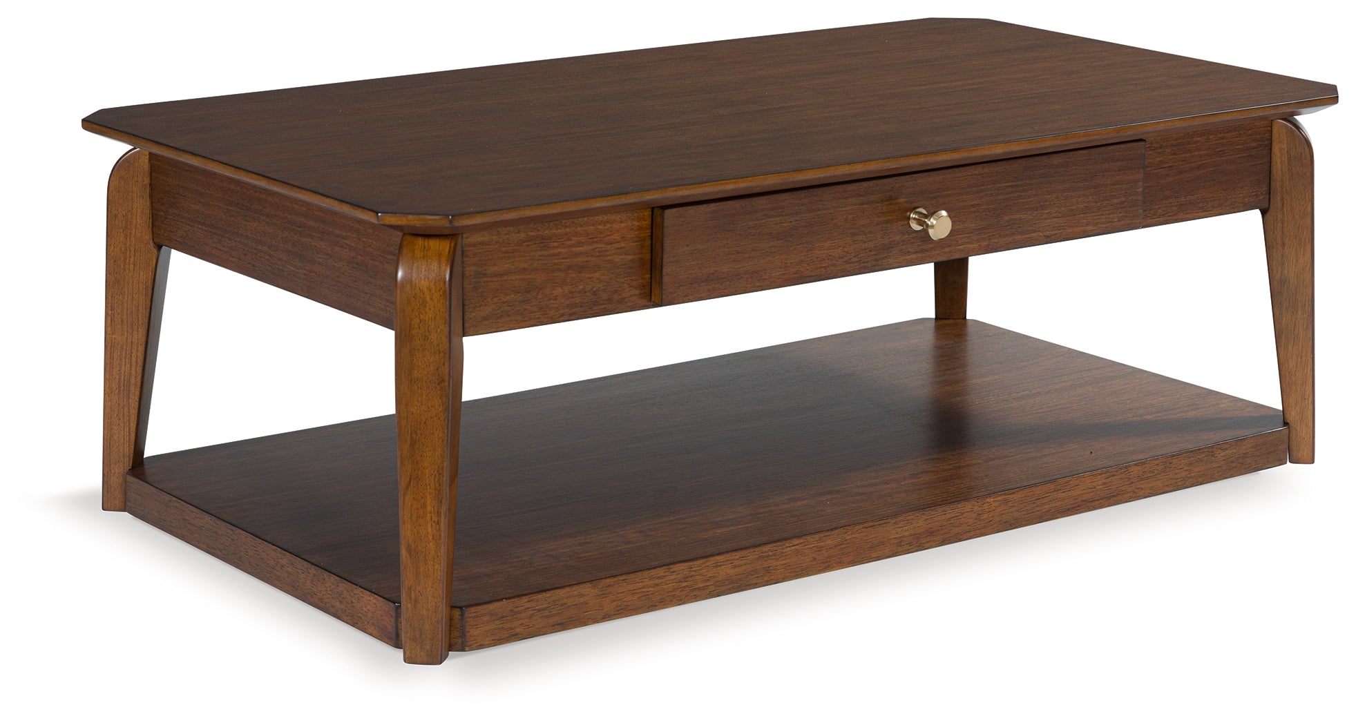Orleans Furniture - Ashley Furniture - Trenmour Coffee Table - Rectangular Cocktail Table / Medium Brown - T596-1