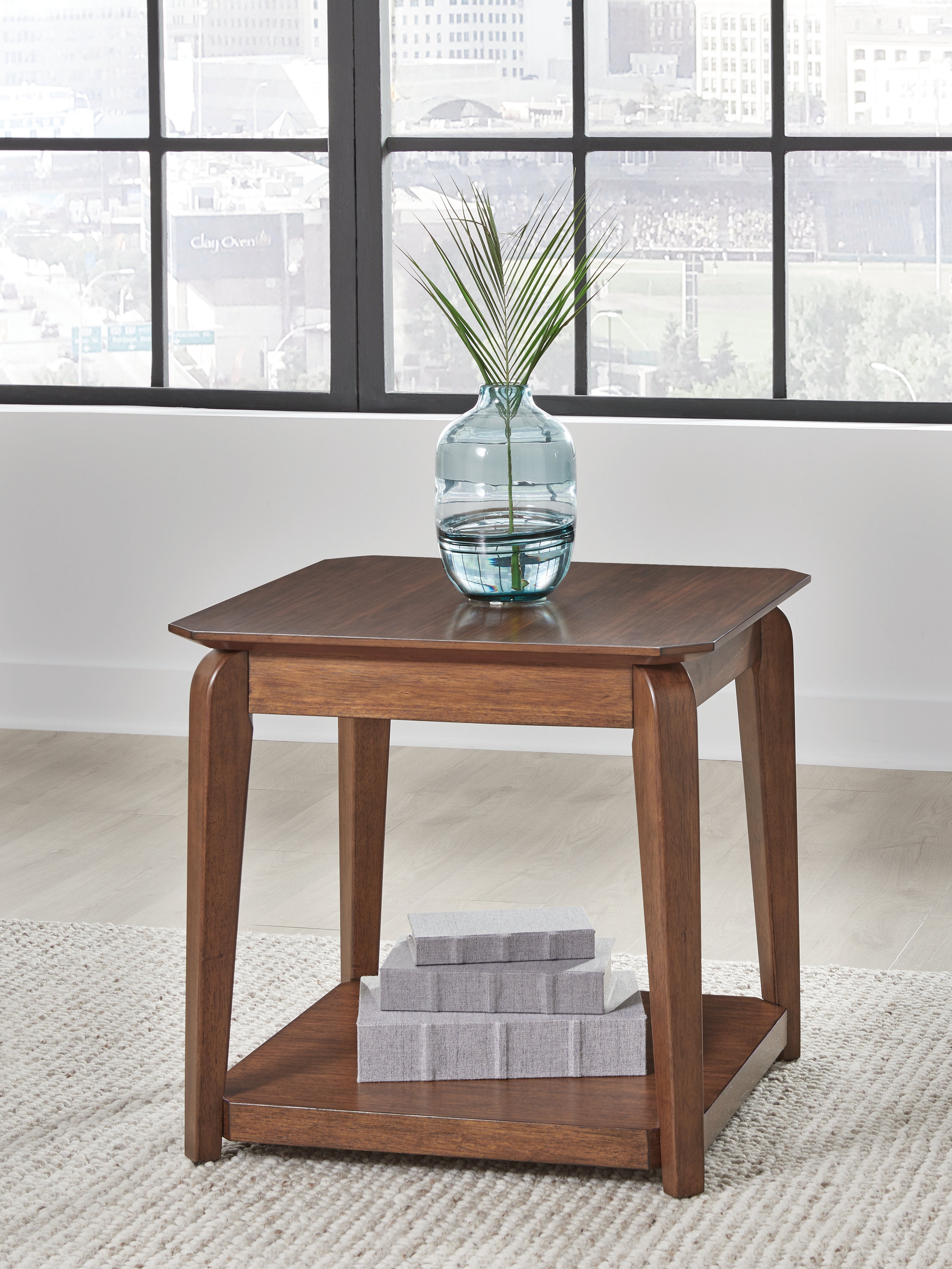 Orleans Furniture - Ashley Furniture - Trenmour End Table - Square End Table / Medium Brown - T596-2