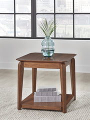 Orleans Furniture - Ashley Furniture - Trenmour End Table - Square End Table / Medium Brown - T596-2