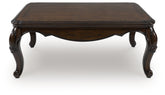 Orleans Furniture - Ashley Furniture - Maylee Coffee Table - Rectangular Cocktail Table / Dark Brown - T617-1