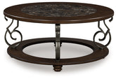 Orleans Furniture - Ashley Furniture - Frallyn Coffee Table - Round Cocktail Table / Dark Brown - T623-8