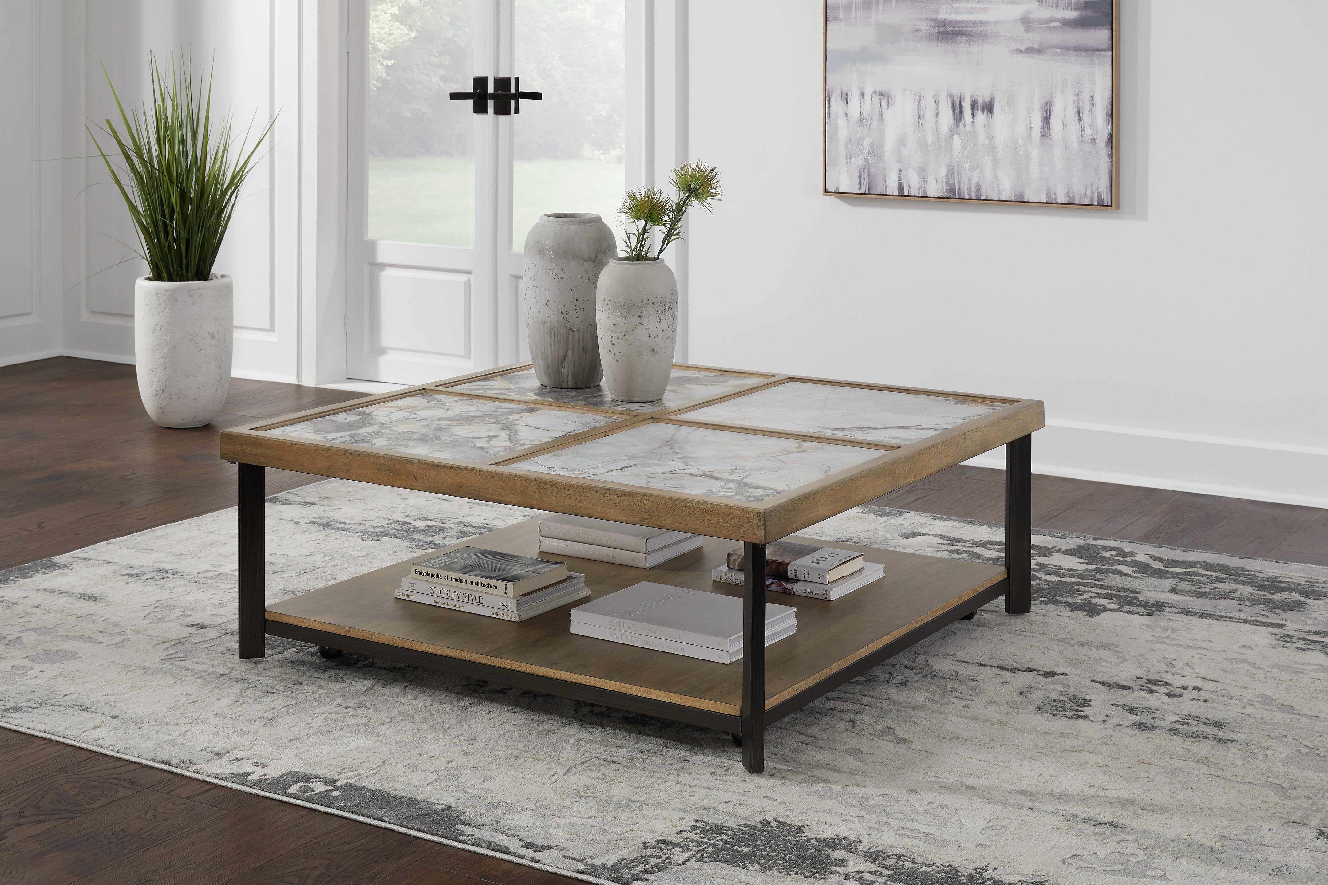 Orleans Furniture - Ashley Furniture - Montia Coffee Table - Square Cocktail Table / Multi - T632-8