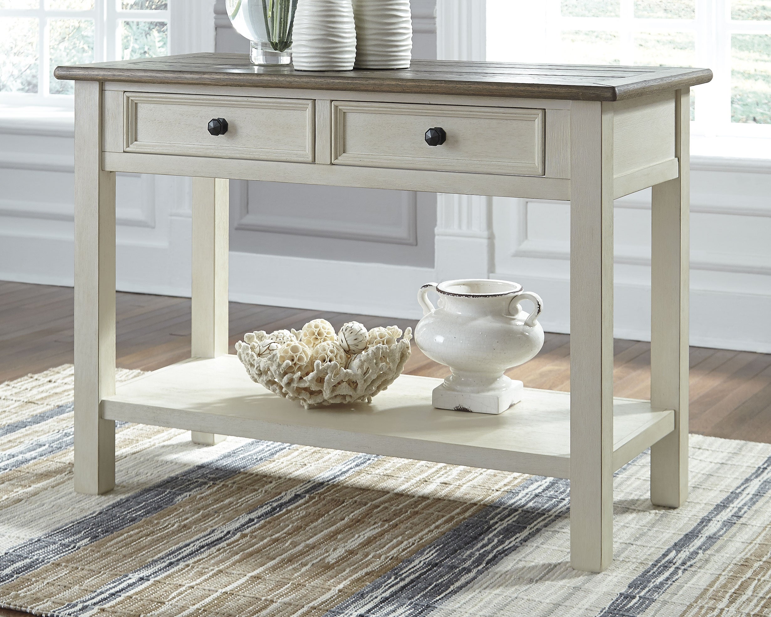 Orleans Furniture - Ashley Furniture - Bolanburg Sofa/Console Table - Sofa Table / Two-tone - T637-4