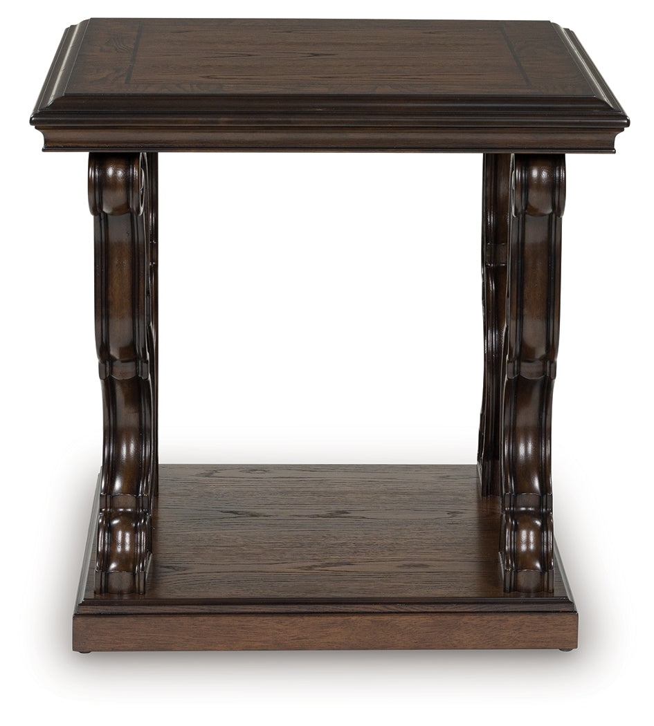 Orleans Furniture - Ashley Furniture - Maylee End Table - Square End Table / Dark Brown - T647-2
