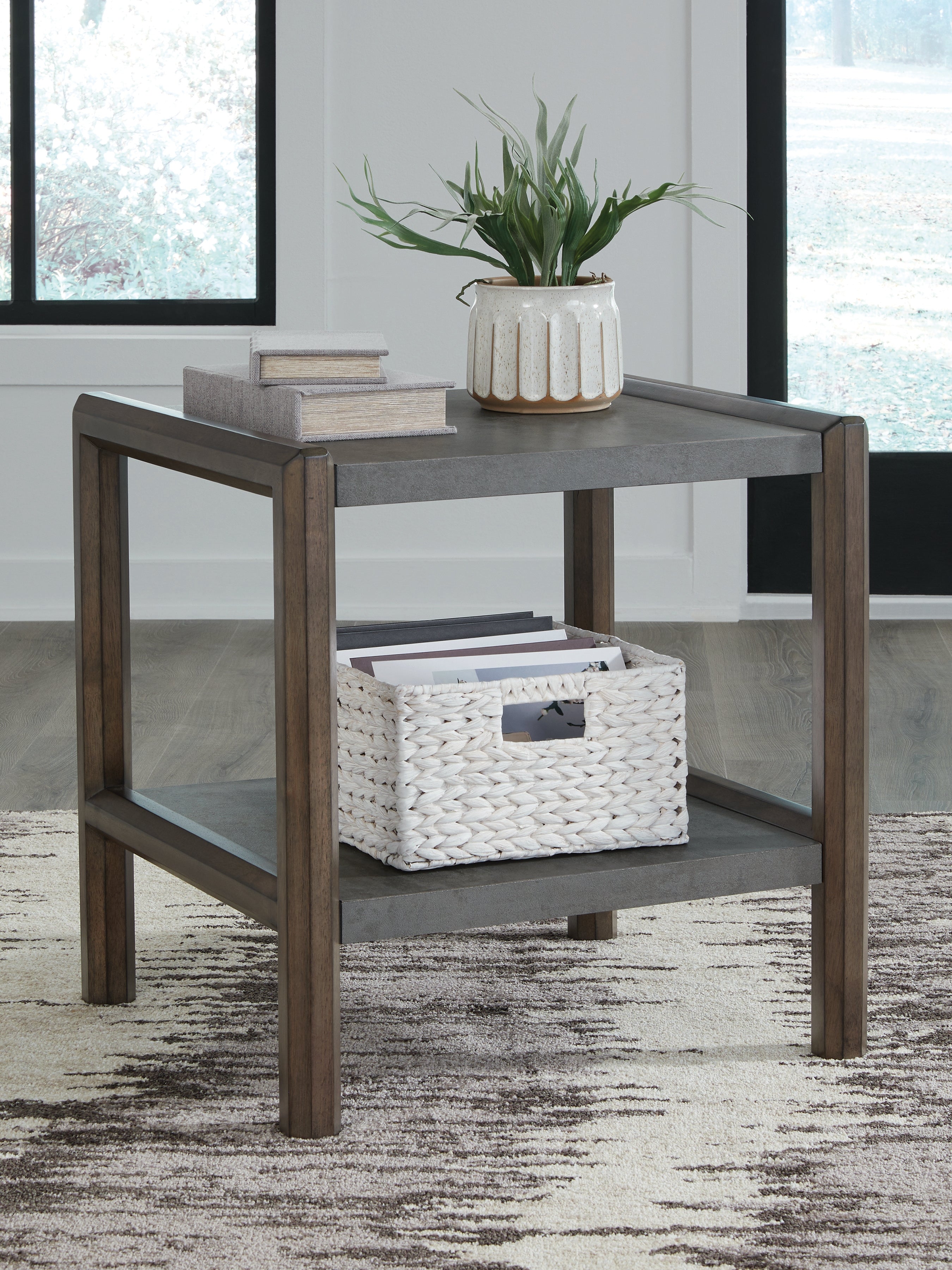Orleans Furniture - Ashley Furniture - Kallenny End Table - Rectangular End Table / Brown/Gray - T669-3