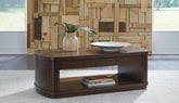 Orleans Furniture - Ashley Furniture - Korestone Lift-Top Coffee Table - Lift Top Cocktail Table / Dark Brown - T679-9