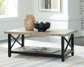 Orleans Furniture - Ashley Furniture - Bristenfort Coffee Table - Rectangular Cocktail Table / Brown/Black - T685-1