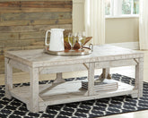 Orleans Furniture - Ashley Furniture - Fregine Coffee Table with Lift Top - Lift Top Cocktail Table / Whitewash - T755-9