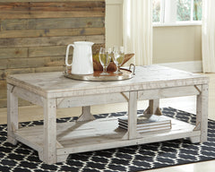 Orleans Furniture - Ashley Furniture - Fregine Coffee Table with Lift Top - Lift Top Cocktail Table / Whitewash - T755-9