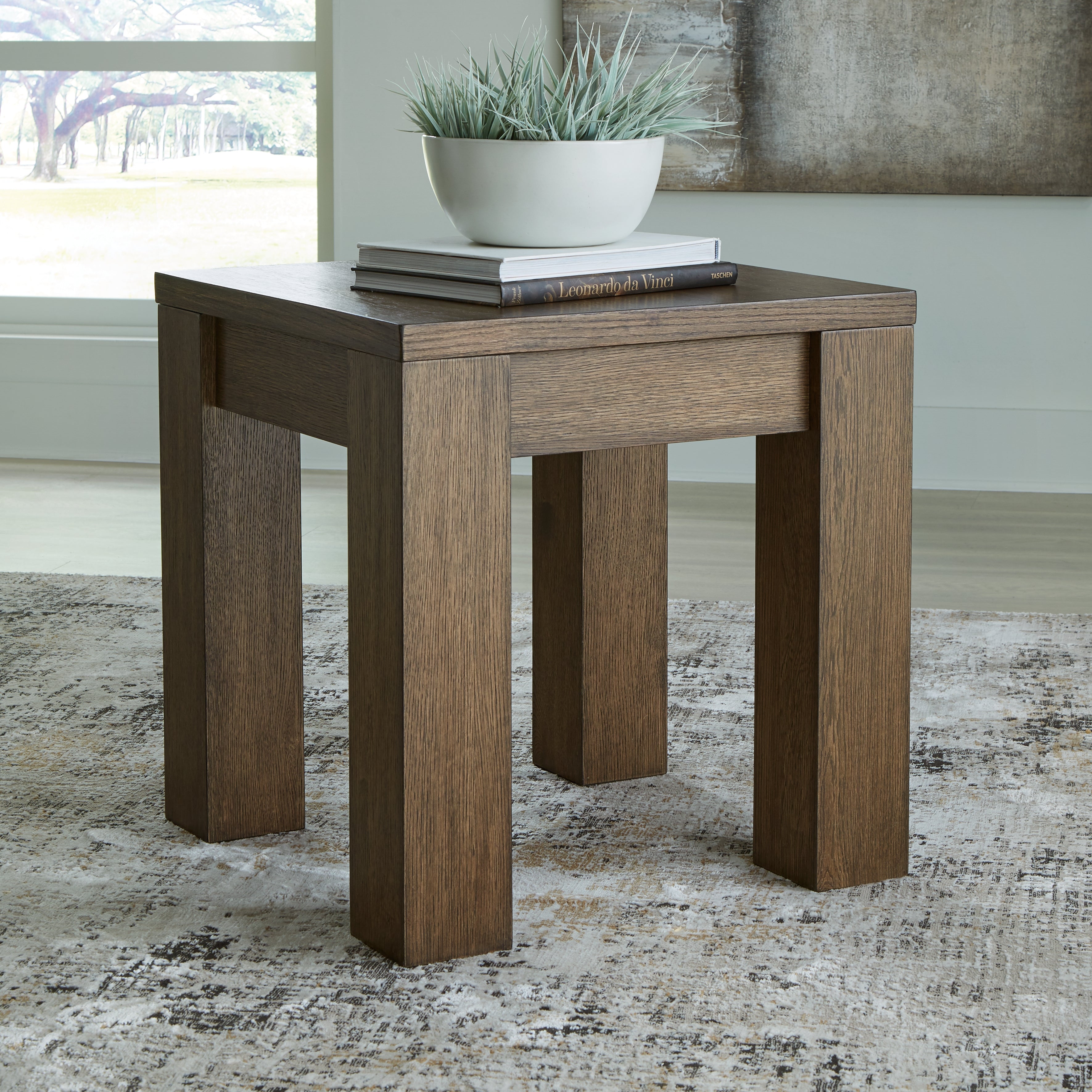 Orleans Furniture - Ashley Furniture - Rosswain End Table - Square End Table / Warm Brown - T763-2