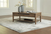 Orleans Furniture - Ashley Furniture - Roanhowe Coffee Table - Rectangular Cocktail Table / Brown - T769-1