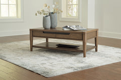 Orleans Furniture - Ashley Furniture - Roanhowe Coffee Table - Rectangular Cocktail Table / Brown - T769-1