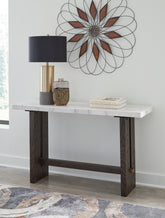 Orleans Furniture - Ashley Furniture - Burkhaus Sofa Table - Sofa Table / White/Dark Brown - T779-4