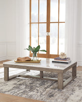 Orleans Furniture - Ashley Furniture - Loyaska Coffee Table - Rectangular Cocktail Table / Brown/Ivory - T789-1