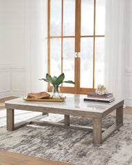 Orleans Furniture - Ashley Furniture - Loyaska Coffee Table - Rectangular Cocktail Table / Brown/Ivory - T789-1