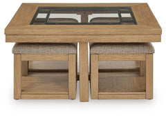 Wittenmyer Coffee Table with 4 Stools (Set of 5)