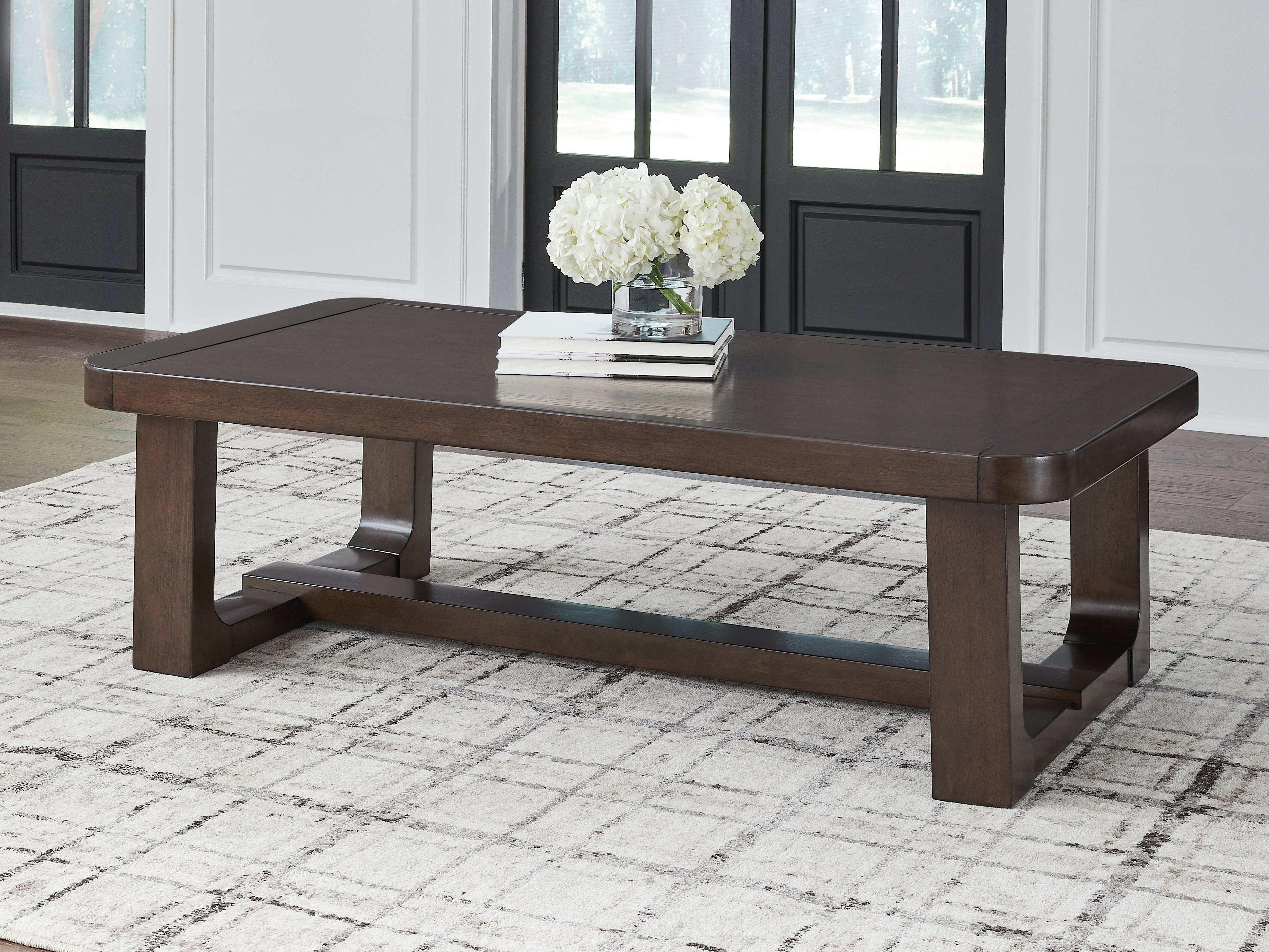 Orleans Furniture - Ashley Furniture - Breckington Coffee Table - Rectangular Cocktail Table / Dark Brown - T856-1
