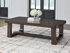 Orleans Furniture - Ashley Furniture - Breckington Coffee Table - Rectangular Cocktail Table / Dark Brown - T856-1
