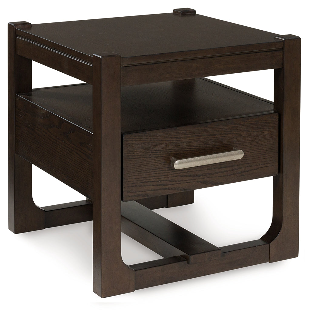 Orleans Furniture - Ashley Furniture - Breckington End Table - Rectangular End Table / Dark Brown - T656-3