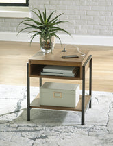 Orleans Furniture - Ashley Furniture - Fridley End Table - Rectangular End Table / Brown/Black - T964-3