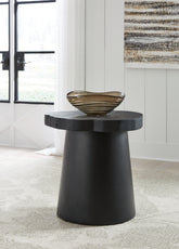 Orleans Furniture - Ashley Furniture - Wimbell End Table - Round End Table / Black - T970-6