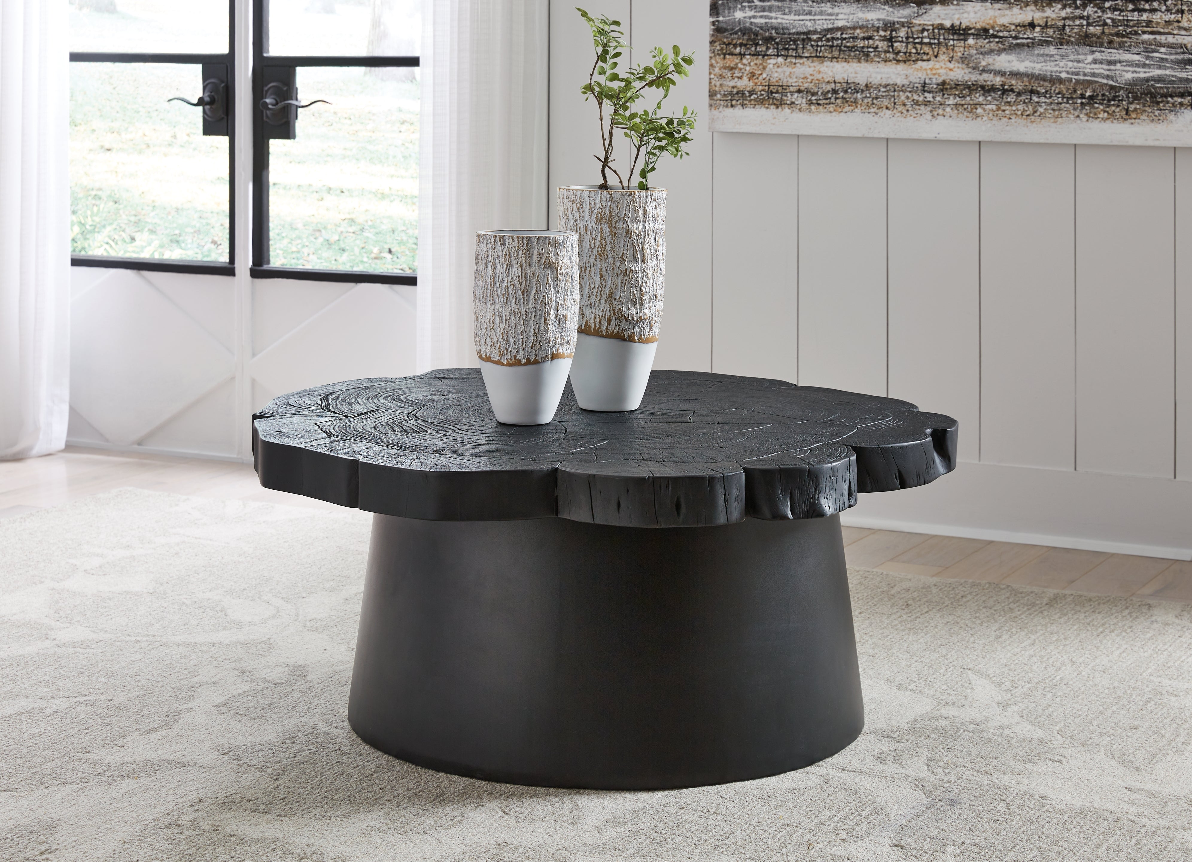 Orleans Furniture - Ashley Furniture - Wimbell Coffee Table - Round Cocktail Table / Black - T970-8