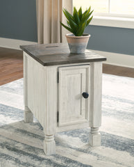 Orleans Furniture - Ashley Furniture - Havalance Chairside End Table - Chair Side End Table / White/Gray - T994-7