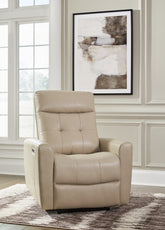 Orleans Furniture - Ashley Furniture - Pisgham Living Room - PWR Recliner/ADJ Headrest / Sand - U1050313