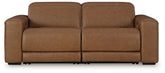 Orleans Furniture - Ashley Furniture - Magic Man Sectional - 2-Piece Power Reclining Sectional Loveseat / Caramel - PCU10700S1