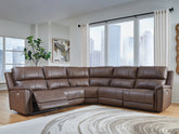 Orleans Furniture - Ashley Furniture - Bleckley Sectional - 6-Piece Power Reclining Sectional / Espresso - PCU12001S5