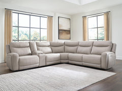 Orleans Furniture - Ashley Furniture - Gravier Sectional - 6-Piece Power Reclining Sectional with Storage Console - U13300S5