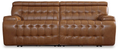 Orleans Furniture - Ashley Furniture - Temmpton Sectional - 2-Piece Power Reclining Sectional Loveseat / Chocolate - U92708S1