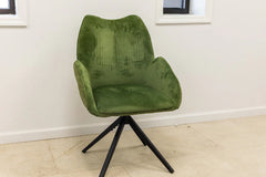 GDT1191B 5 Piece Round Marble Top Dining Table Swivel Chairs