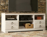 Orleans Furniture - Ashley Furniture - Willowton TV Stand - 64" / Whitewash - W267-68