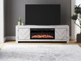 Orleans Furniture - Ashley Furniture - Cayboni 71" TV Stand with Electric Fireplace - 71" TV Stand with Electric Fireplace / Whitewash - W3788W1
