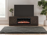 Orleans Furniture - Ashley Furniture - Cayboni 71" TV Stand with Electric Fireplace - 71" TV Stand with Electric Fireplace / Black - W3789W1