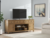 Orleans Furniture - Ashley Furniture - Sharlance 81" TV Stand - 81" / Light Brown - W655-68