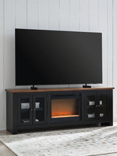 Orleans Furniture - Ashley Furniture - Wildenauer 76" TV Stand with Electric Fireplace - 76" TV Stand with Electric Fireplace / Brown/Black - W664W2